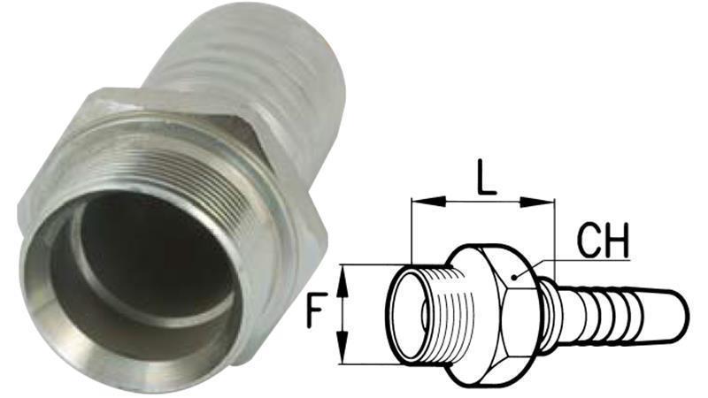 ΥΔΡΑΥΛΙΚΗ ΣΥΝΔΕΣΗ BSP ΑΝΔΡΑΣ DN19-M30X1,5