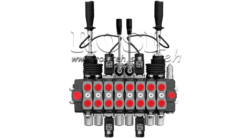 ΥΔΡΑΥΛΙΚΗ ΒΑΛΒΙΔΑ HIAB 8XPC70 + 2X JOYSTICK - ΗΛΕΚΤΡΙΚΟΣ ΕΛΕΓΧΟΣ 12V