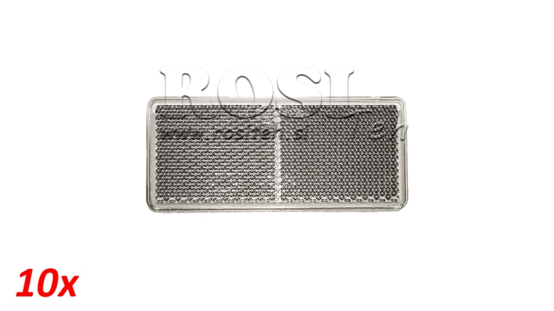 ΟΡΘΟΓΩΝΙΟΣ ΑΝΑΚΛΑΣΤΗΡΑΣ ΛΕΥΚΟΣ 105X48 (10ΤΕΜ)