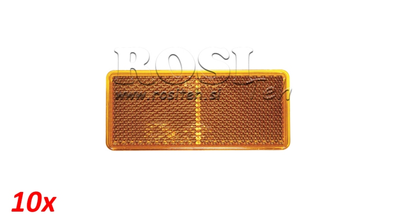 ΟΡΘΟΓΩΝΙΟΙ ΑΝΑΚΛΑΣΤΗΡΕΣ ΠΟΡΤΟΚΑΛΙ 105X48 (10ΤΕΜ)