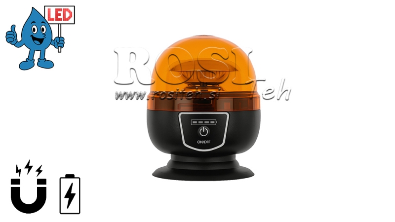 LED ΠΕΡΙΣΤΡΟΦΙΚΟ ΜΑΓΝΗΤΙΚΟ ΦΩΣ - ΜΠΑΤΑΡΙΑ