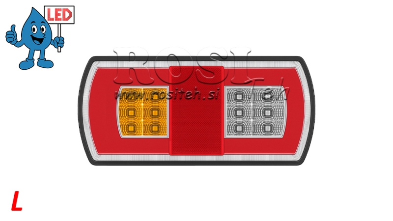 LED ΠΙΣΩ ΦΩΤΙΣΜΟΣ ΣΥΝΔΥΑΣΜΕΝΟΣ 12/24V ΑΡΙΣΤΕΡΟΣ