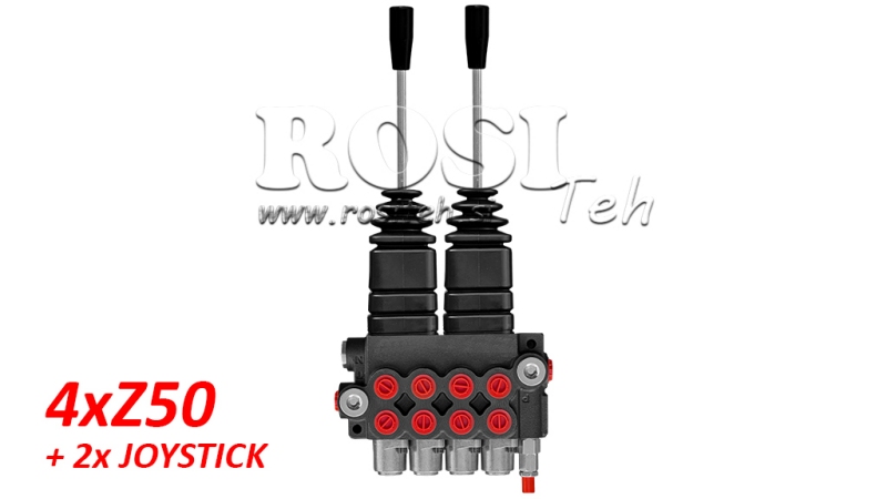 VANĂ HIDRAULICĂ 4XZ50 + 2X JOYSTICK