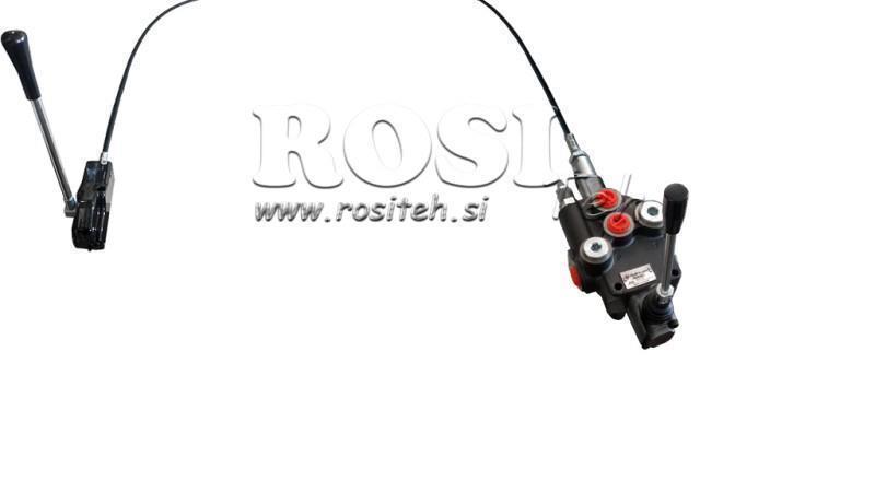 JOYSTICK DVOJITÁ PÁKA 2.5 m HYDRAULICKÝ VENTIL 1xP80 litrů.