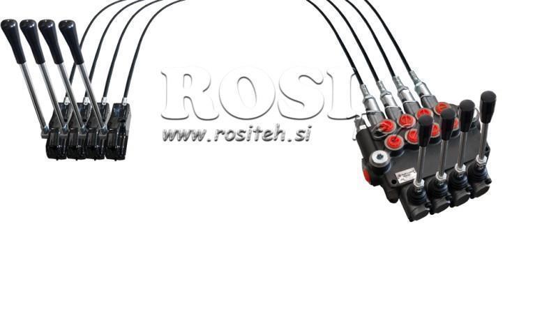 JOYSTICK ΔΙΠΛΗΣ ΛΑΒΗΣ 3 μ ΥΔΡΑΥΛΙΚΗ ΒΑΛΒΙΔΑ 4xP80 λίτρα