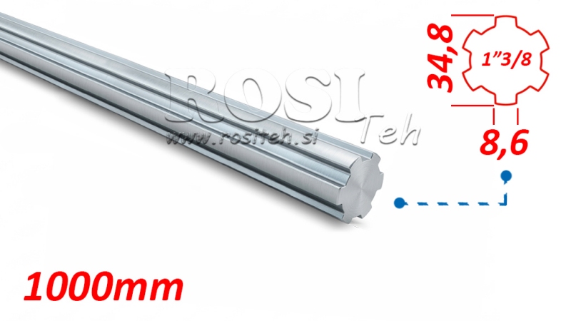 KARDANSKA UTORNA GRED 1-3/8 (1000 mm)