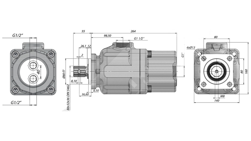 ΥΔΡΑΥΛΙΚΗ ΑΝΤΛΙΑ ΠΙΣΤΟΝΙΟΥ -100CC - 300 BAR