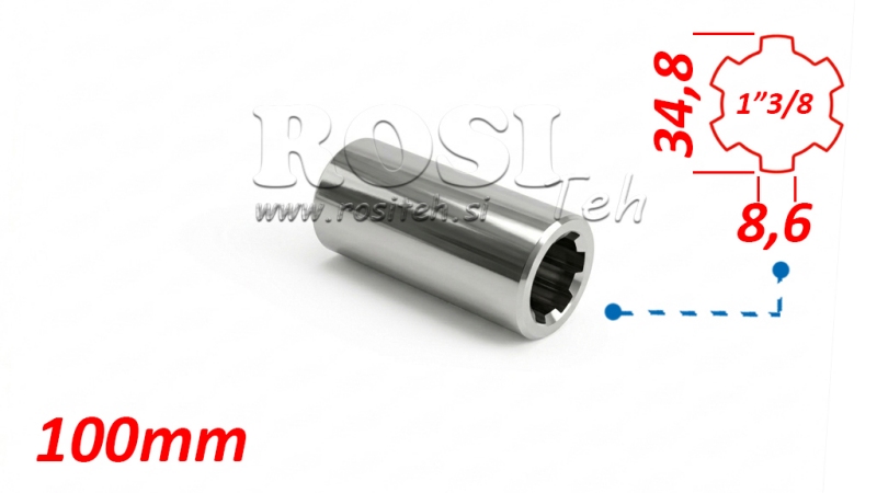 KARDANSKI NASTAVEK PUŠA 1-3/8 L=100