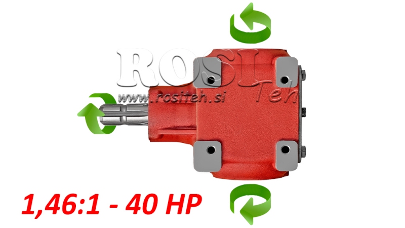 ΓΩΝΙΑΚΟ ΚΙΒΩΤΙΟ ΤΑΧΥΤΗΤΩΝ TB-27J 1.46:1 (40HP-29.4KW)