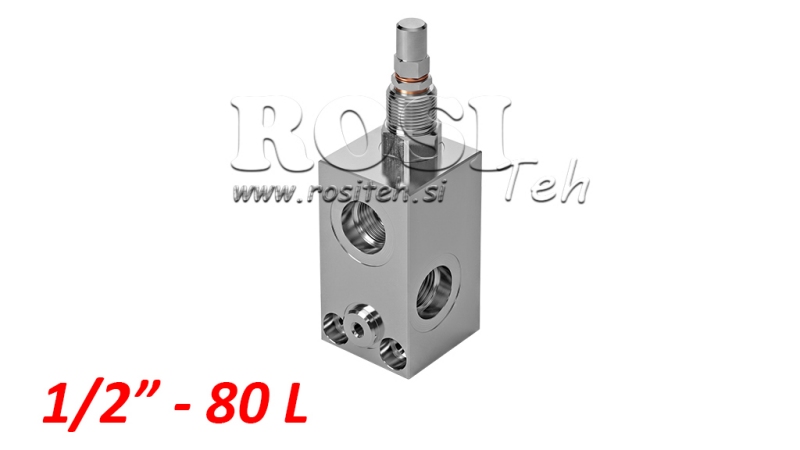 REGOLATORE DI PRESSIONE IDRAULICA VMP 1/2 20-260 BAR - 80lit