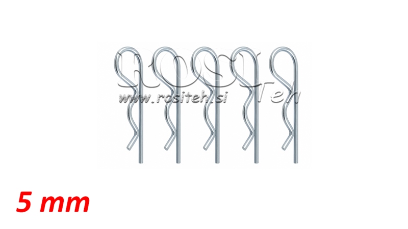ΑΣΦΑΛΕΙΑ ΣΕ ΚΛΙΠ 5 MM (5 ΤΕΜ)