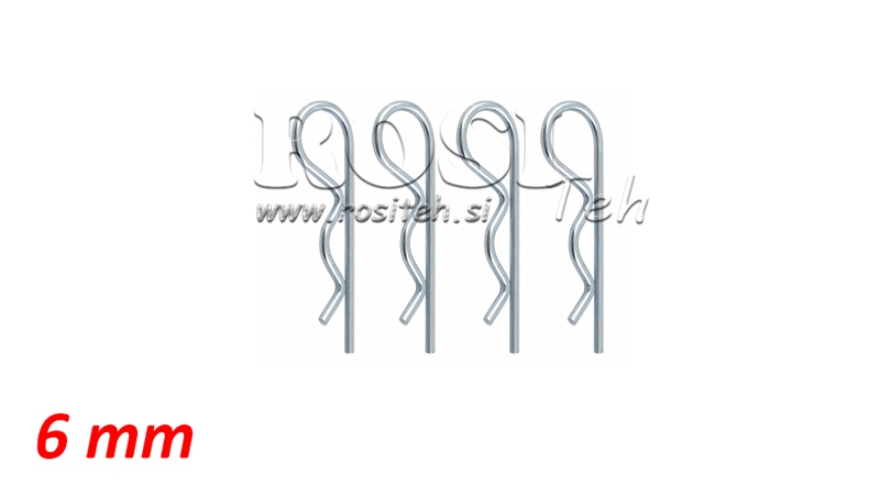 ΑΣΦΑΛΕΙΑ ΣΕ ΚΛΙΠ 6 MM (4 ΤΕΜ)