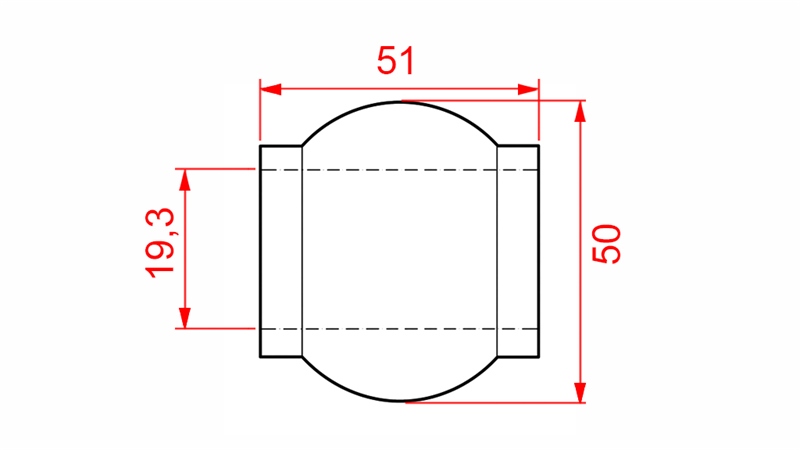 BALL FOR TOP LINK 50/19.3