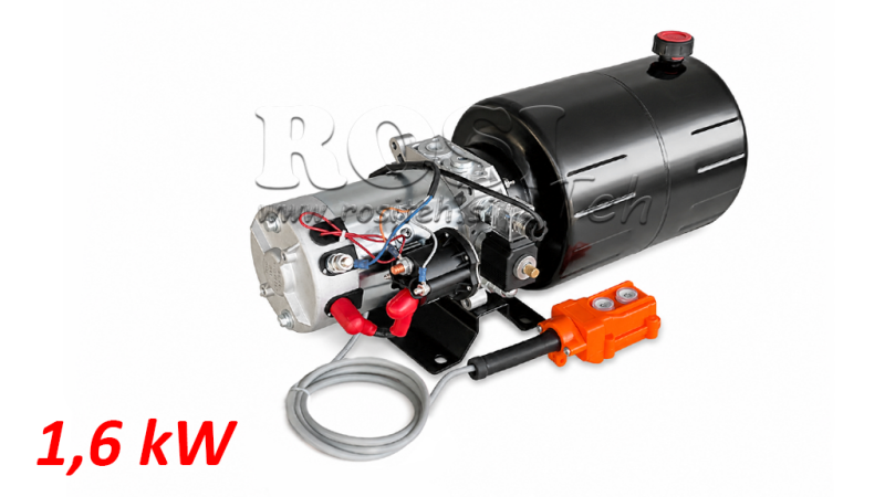 MINI ΥΔΡΑΥΛΙΚΗ ΜΟΝΑΔΑ ΙΣΧΥΟΣ 12V DC - 1.6kW = 2.1cc - 8 λίτρα - μονοφασική μονάδα (μέταλλο)