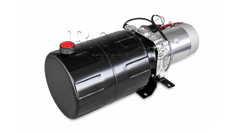 MINI ΥΔΡΑΥΛΙΚΗ ΜΟΝΑΔΑ ΙΣΧΥΟΣ 12V DC - 1.6kW = 2.1cc - 8 λίτρα - μονοφασική μονάδα (μέταλλο)
