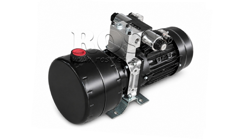 MINI ΥΔΡΑΥΛΙΚΗ ΜΟΝΑΔΑ ΙΣΧΥΟΣ 380V AC (0.75 kW) - 3.7 cc - 5.2 lit/min - δεξαμενή 4 lit