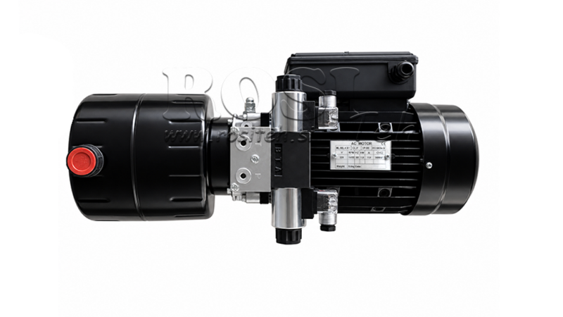 ΜΙΚΡΗ ΥΔΡΑΥΛΙΚΗ ΜΟΝΑΔΑ ΙΣΧΥΟΣ 230V AC (1.5 kW) - 5.8 cc - 8.2 lit/min - δεξαμενή 6 lit