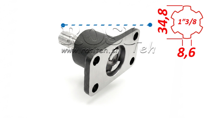 ADATTATORE CARDANICO PASQUALI 4 BULLONI