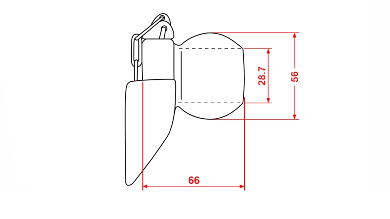 ΜΠΑΛΑ ΓΙΑ ΥΔΡΑΥΛΙΚΑ AUTOMATIC HOOK CAT.2 - 28.4MM