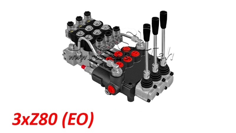 ELEKTRO-ROČNI HIDRAVLIČNI VENTIL MONOBLOK 3xZ80
