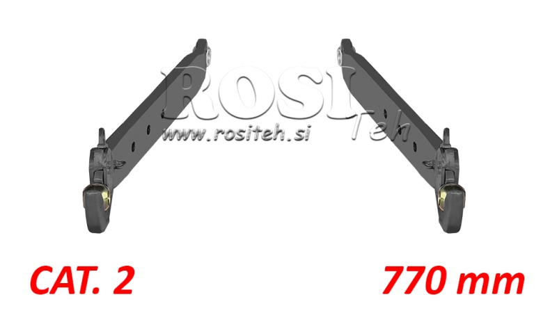 ΚΆΤΩ ΒΡΑΧΊΟΝΕΣ ΤΡΙΏΝ ΣΗΜΕΊΩΝ ΑΝΆΡΤΗΣΗΣ CAT. 2 - 70x20 mm - 770 mm (75 HP)