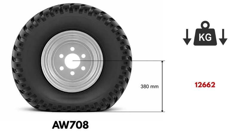 400/60-15,5 ΕΛΑΣΤΙΚΌ AW708 (16 PR) ΜΕ ΖΆΝΤΑ 13,00 x 15,5