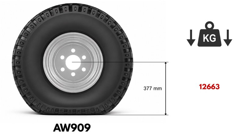 15.0/55-17 ΠΝΕΥΜΑΤΙΚΟ AW909 14PL ΜΕ ΖΑΝΤΑ 13,00X17