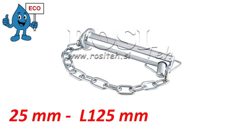 ΑΣΦΑΛΕΙΑ PIN ECO 25MM - L125MM - ΜΕ ΑΛΥΣΙΔΑ