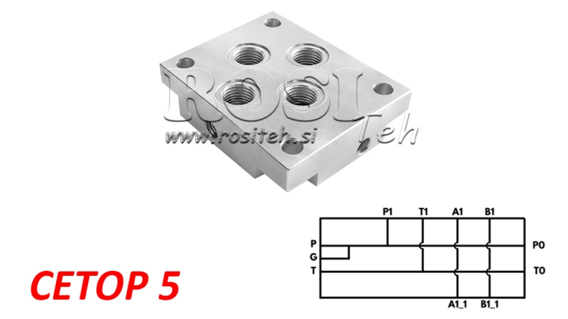 ΒΑΣΗ CETOP5 NG10 1M