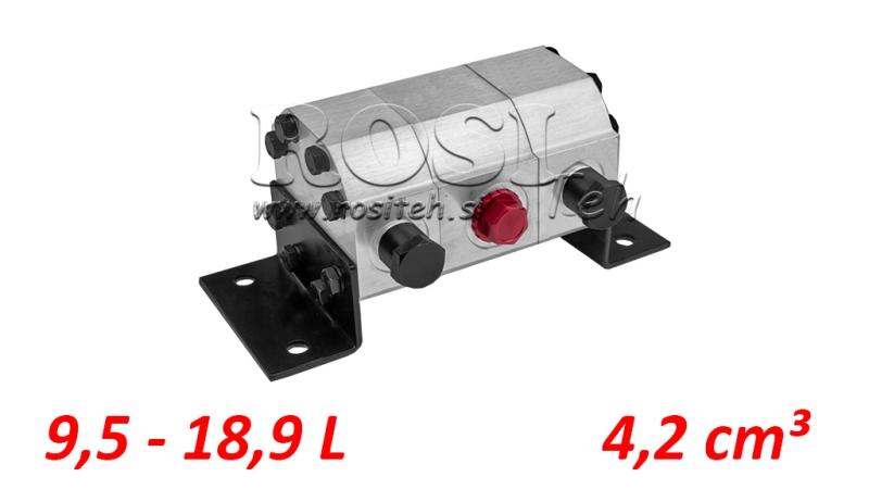 HYDRAULISK VÄXELFLÖDESDELARE 2/1 (9.5-18.9LIT - MAX.240BAR) 4.2CC/SEG