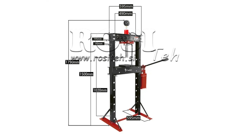 ΥΔΡΑΥΛΙΚΗ ΠΙΕΣΗ ΕΡΓΑΣΤΗΡΙΟΥ ΓΙΑ ΡΟΥΛΕΜΑΝ 20T - ΔΙΠΛΗΣ ΤΑΧΥΤΗΤΑΣ