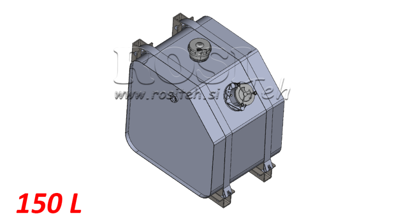 ΜΕΤΑΛΛΙΚΗ ΔΕΞΑΜΕΝΗ TOP 150 ΛΙΤ 600X600X500MM