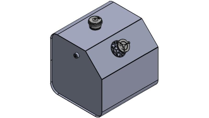ΜΕΤΑΛΛΙΚΗ ΔΕΞΑΜΕΝΗ ΚΑΠΑΚΙ 250 Λίτρα 600x600x800mm