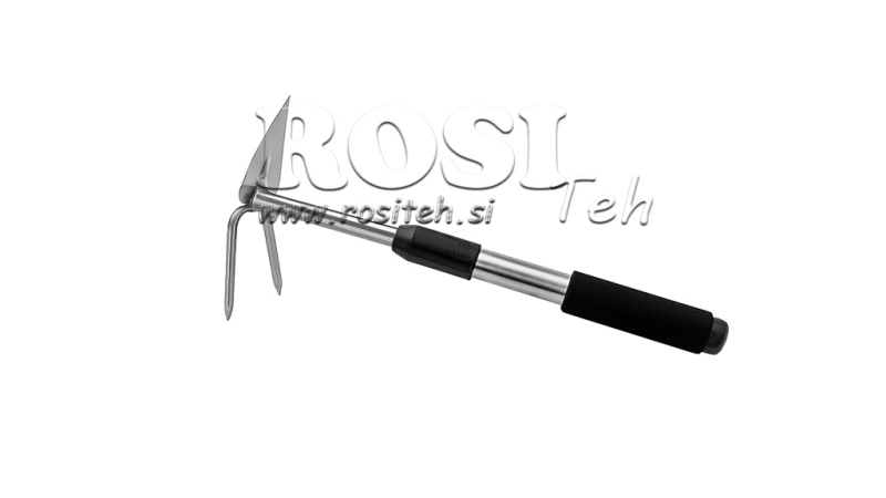 KLEINE SPITZHACKE MIT ALUMINIUMSTIEL - 2 ZINKEN