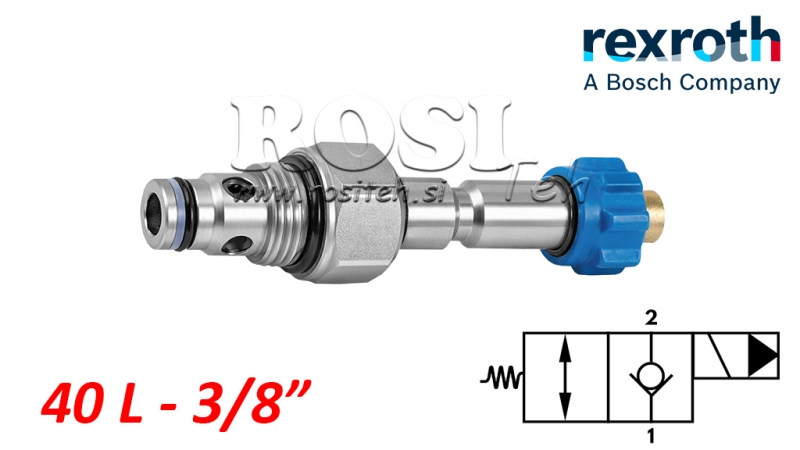 ΥΔΡ. ΑΝΟΙΚΤΟΣ ΗΛΕΚΤΡΟΜΑΓΝΗΤΙΚΟΣ ΕΛΕΓΧΟΣ ΓΙΑ 2-ΔΡΟΜΟ ΒΑΛΒΙΔΑ REXROTH 3/8 40-LIT