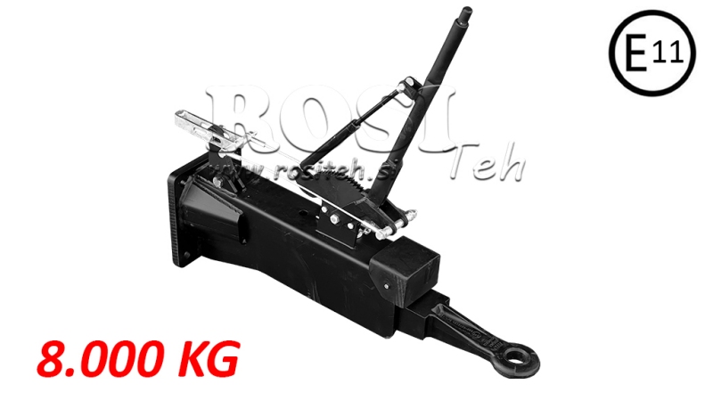 VLEČNA RUDA - PRIKLOP TRAKTORSKE PRIKOLICE 8.000/1.800KG (E11 CERTIFIKAT)