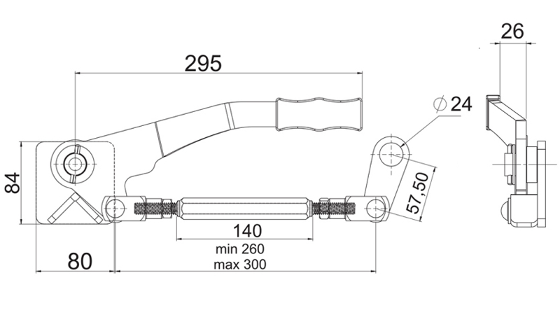 MANER DE ÎNCHIDERE A PANOUlUI LATERAL - STÂNGA