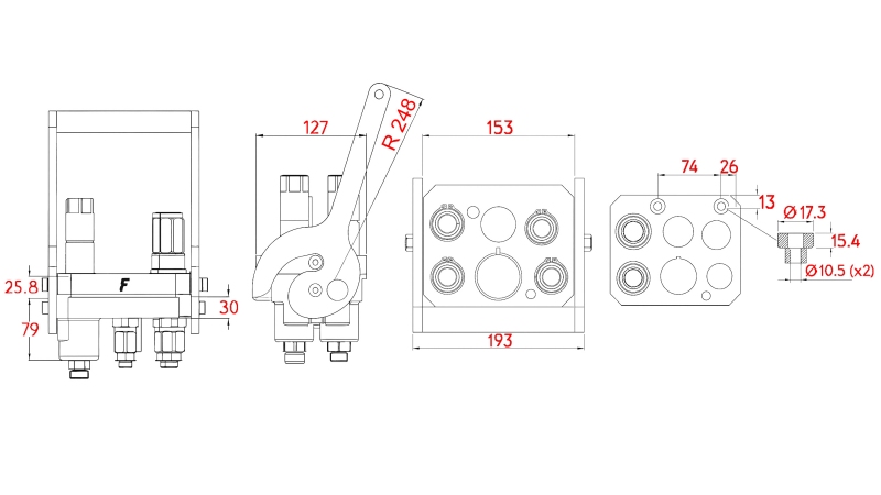 ΣΥΝΔΕΣΗ MULTI-FASTER 3PLV 5ΔΡΟΜΗ BSP 3×3/8 2×9/16 ΚΙΝΗΤΟ ΜΕΡΟΣ