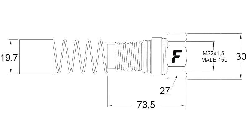 ΘΗΛΥΚΟΣ ΤΑΧΥΣΥΝΔΕΤΗΣ ΓΙΑ MULTI-FASTER 3/8 ΣΤΑΘΕΡΟ ΜΕΡΟΣ