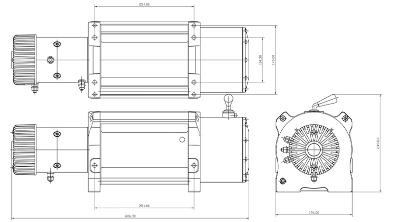 24 V ELEKTRIČNI VITEL RS-20000 - 9100 kg - JEKLENA VRV ECO