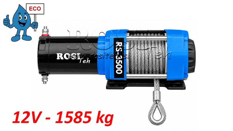 12 V ΗΛΕΚΤΡΙΚΌ ΒΑΡΟΎΛΚΟ RS-3500 - 1585 KG - ΣΥΡΜΑΤΌΣΧΟΙΝΟ - ECO