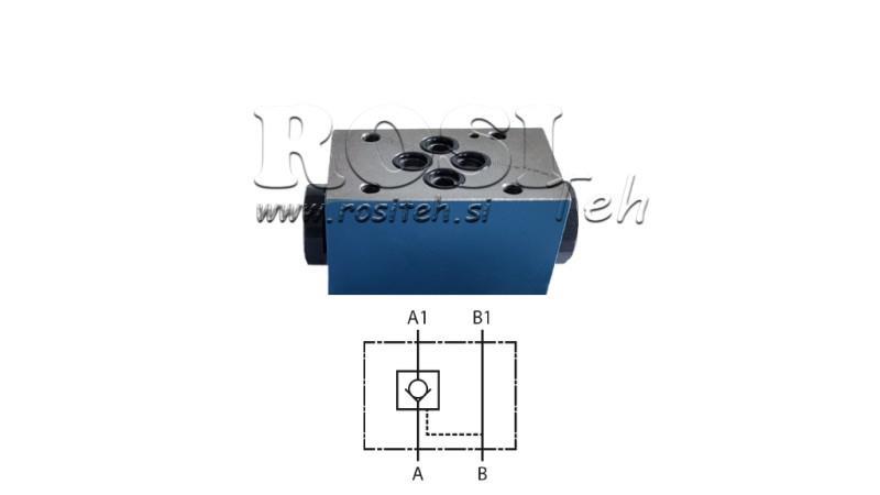 ZPĚTNÝ VENTIL CETOP 3 (A)