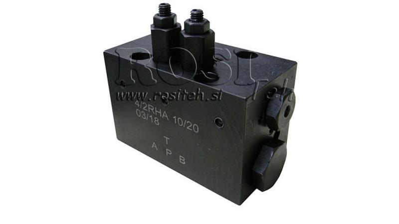 HYDRAULICKÝ VENTIL OTOČNÝ MECHANICKÝ PRO HLEVSKE BRUSH CETOP5 4/2 RHA