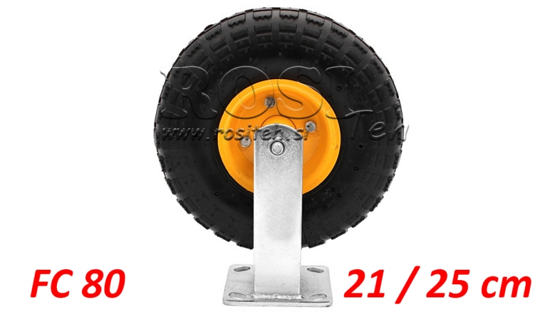 ΠΝΕΥΜΑΤΙΚΟΣ ΤΡΟΧΟΣ 21/25cm ΜΕ ΣΤΑΘΕΡΗ ΒΑΣΗ FC80