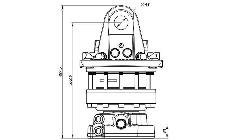 ΥΔΡΑΥΛΙΚΟΣ ΡΟΤΑΡΑΣ 12000/6000 KG ΜΕ ΦΛΑΝΤΖΑ