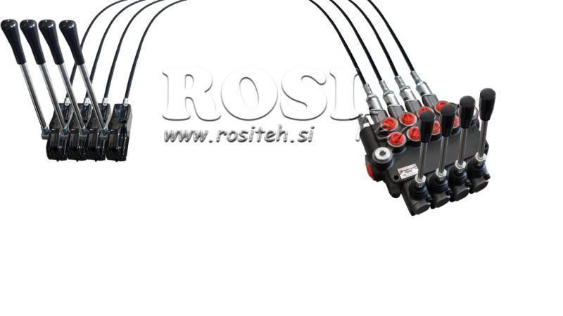 JOYSTICK ΔΙΠΛΗΣ ΛΑΒΗΣ 3 μ ΥΔΡΑΥΛΙΚΗ ΒΑΛΒΙΔΑ 4xP40 λίτρα