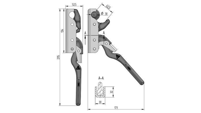 ΚΛΕΙΣΤΡΟ ΠΛΕΥΡΑΣ ΤΥΠΟΥ PIANTONE ΘΗΛΥΚΟ