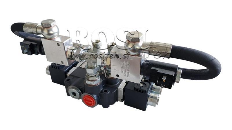 HYDRAULICKÝ VENTIL 2xZ80 12V DC S PLAVAJÍCÍ FUNKCÍ