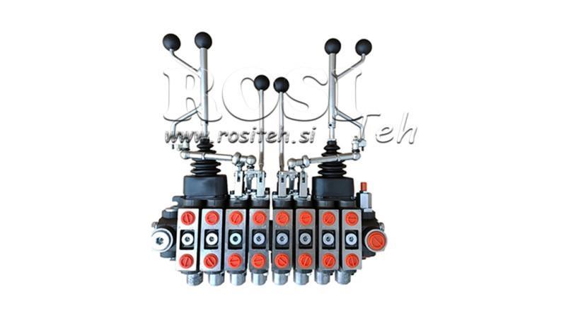 HIDRAVLIČNI VENTIL HIAB 8xPC70 2X EURO JOYSTICK 3 POZ