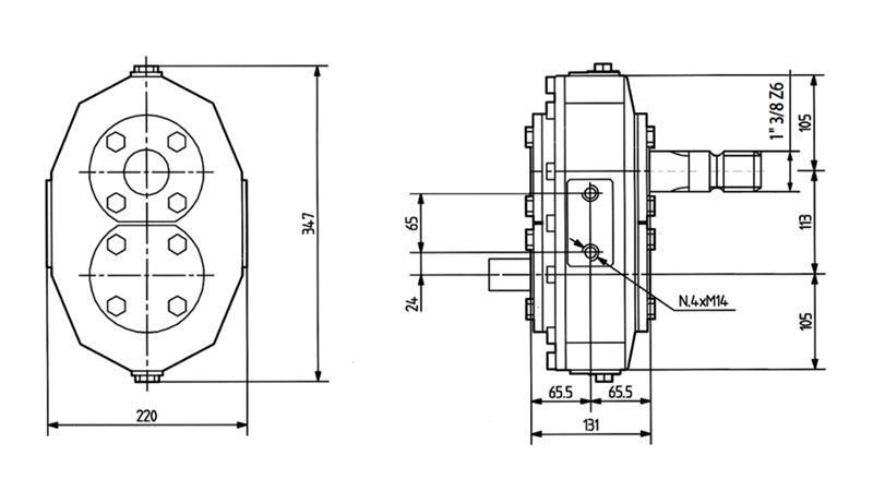 ΜΕΤΑΤΡΟΠΕΑΣ ΑΝΤΙΣΤΡΟΦΗΣ MR-90 1:1 (85HP-62.6kW)